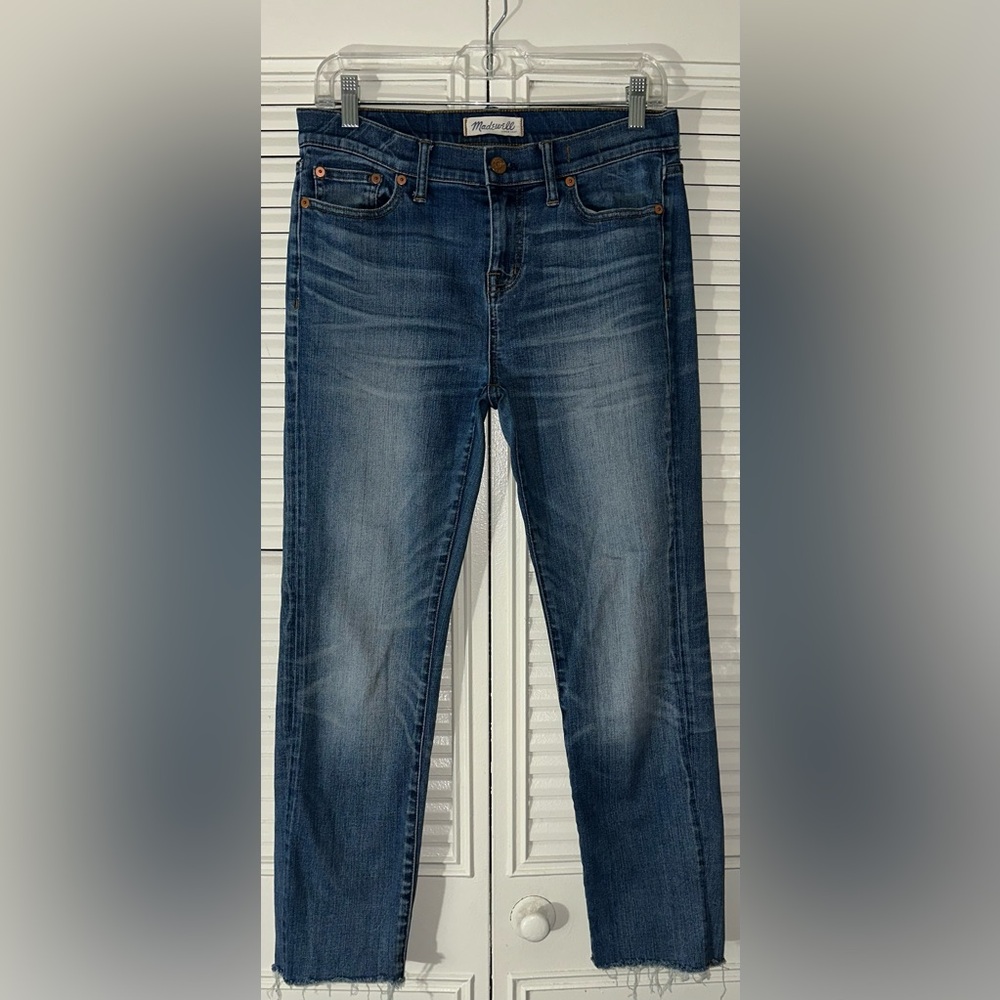 Madewell Alley Straight Raw Hem Jean Size 28